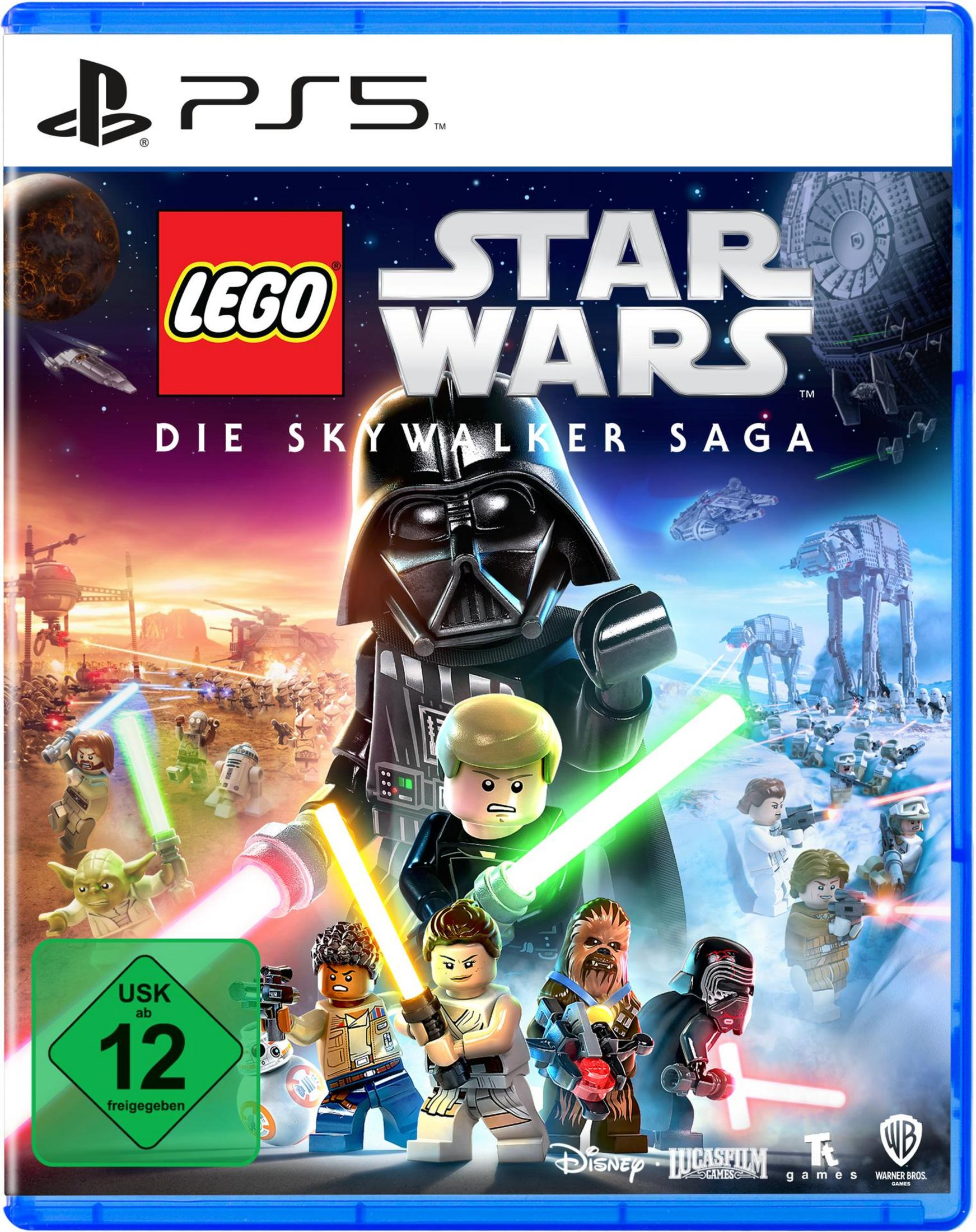 Scatola del gioco Lego Star Wars con personaggi e logo.