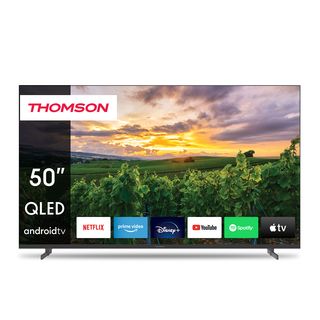 TV QLED 50" - THOMSON 50QA2S13, UHD 4K, Smart TV, DVB-T2 (H.265), Negro