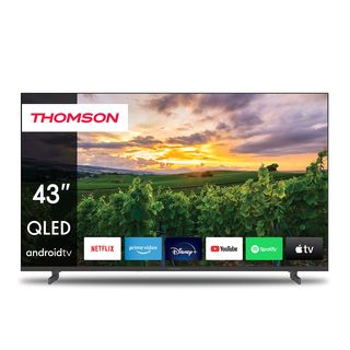 TV QLED 43" - THOMSON 43QA2S13, UHD 4K, Smart TV, DVB-T2 (H.265), Negro