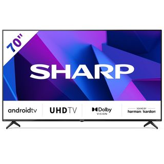 TV LED 70" - SHARP 5905683270090, UHD 4K, Smart TV, DVB-T2 (H.265), Negro