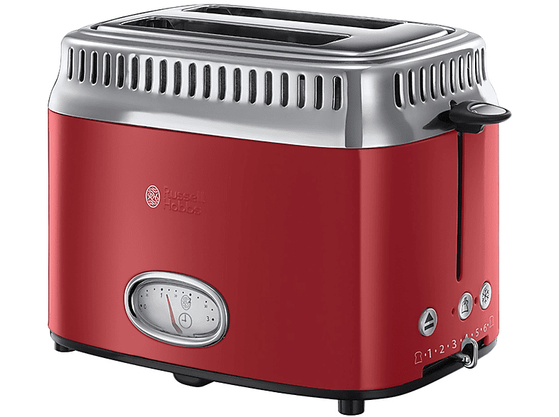 RUSSELL HOBBS 21680-56 RETRO RIBBON RED KOMPAKT-TOASTER Toaster Rot/Edelstahl (1300 Watt, Schlitze: 2) RUSSELL HOBBS 21680-56 RETRO RIBBON RED KOMPAKT-TOASTER Toaster Rot/Edelstahl (1300 Watt, Schlitze: 2)
