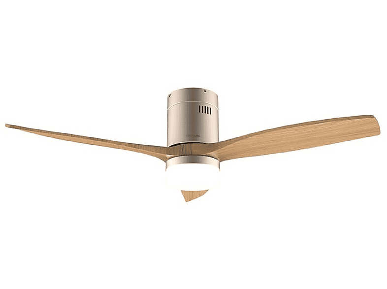 Ventilador de techo - CECOTEC EnergySilence Aero 5600 Aqua GoldWhiteWood Connected