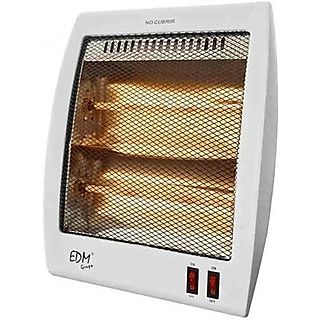Calefactor de baño - EDM 07109, 1000 W, 2 niveles de calor, Inox
