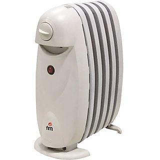 Radiador de aceite - FM CALEFACCIÓN R5-Mini, 500 W, 1 niveles niveles de calor, 5 elementos, Blanco