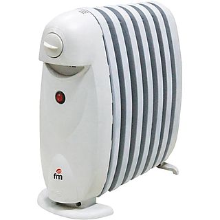 Radiador de aceite - FM CALEFACCIÓN 756100876, 800 W, 1 niveles de calor, 7 elementos, Blanco