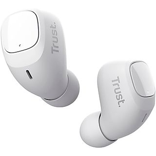 Auriculares inalámbricos - TRUST 23904, Intraurales, Bluetooth, Blanco