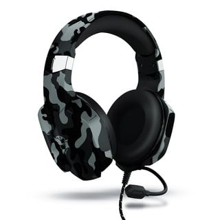 TRUST 24320 GXT323K CARUS GAMING BLACK CAMO, Over-ear Gaming Headset Camouflage Schwarz