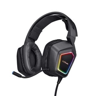 TRUST 23191 GXT 450 BLIZZ RGB 7.1 SURROUND GAMING HEADS., Over-ear Gaming Headset Schwarz