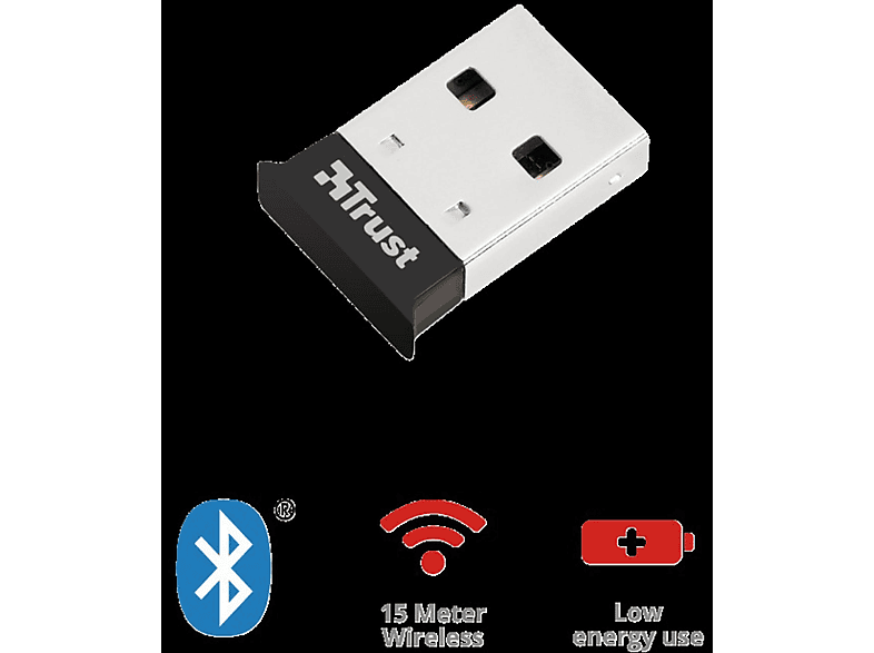 TRUST 18187 BLUETOOTH 4.0 USB ADAPTER Bluetooth Adapter Schwarz