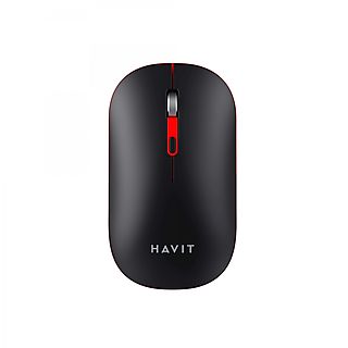 Ratón inalámbrico - HAVIT MS60WB INALAMBRICO Y BLUETOOTH, Inalámbrico, 1600 ppp, Negro