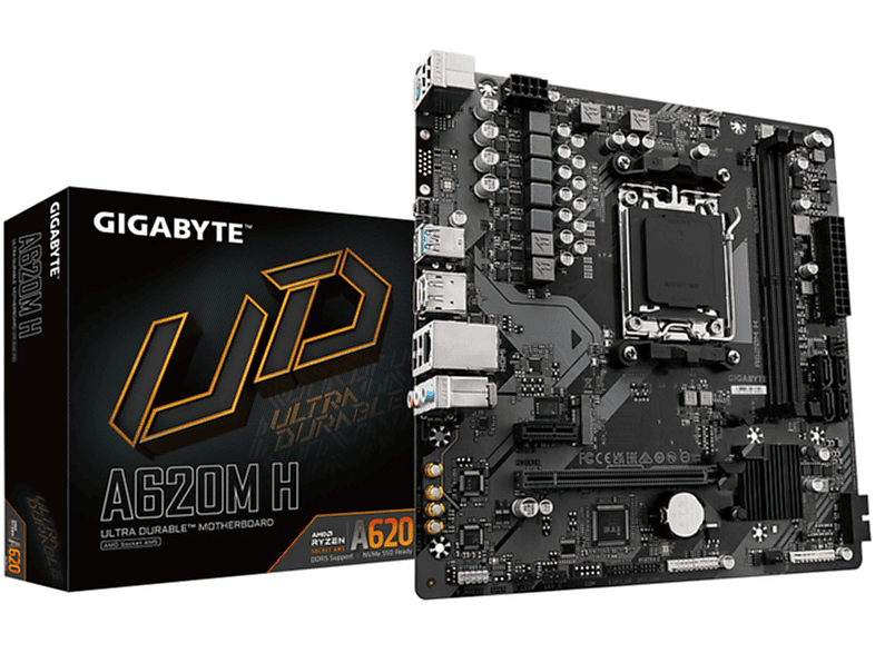 GIGABYTE A620M H Mainboard Mehrfarbig