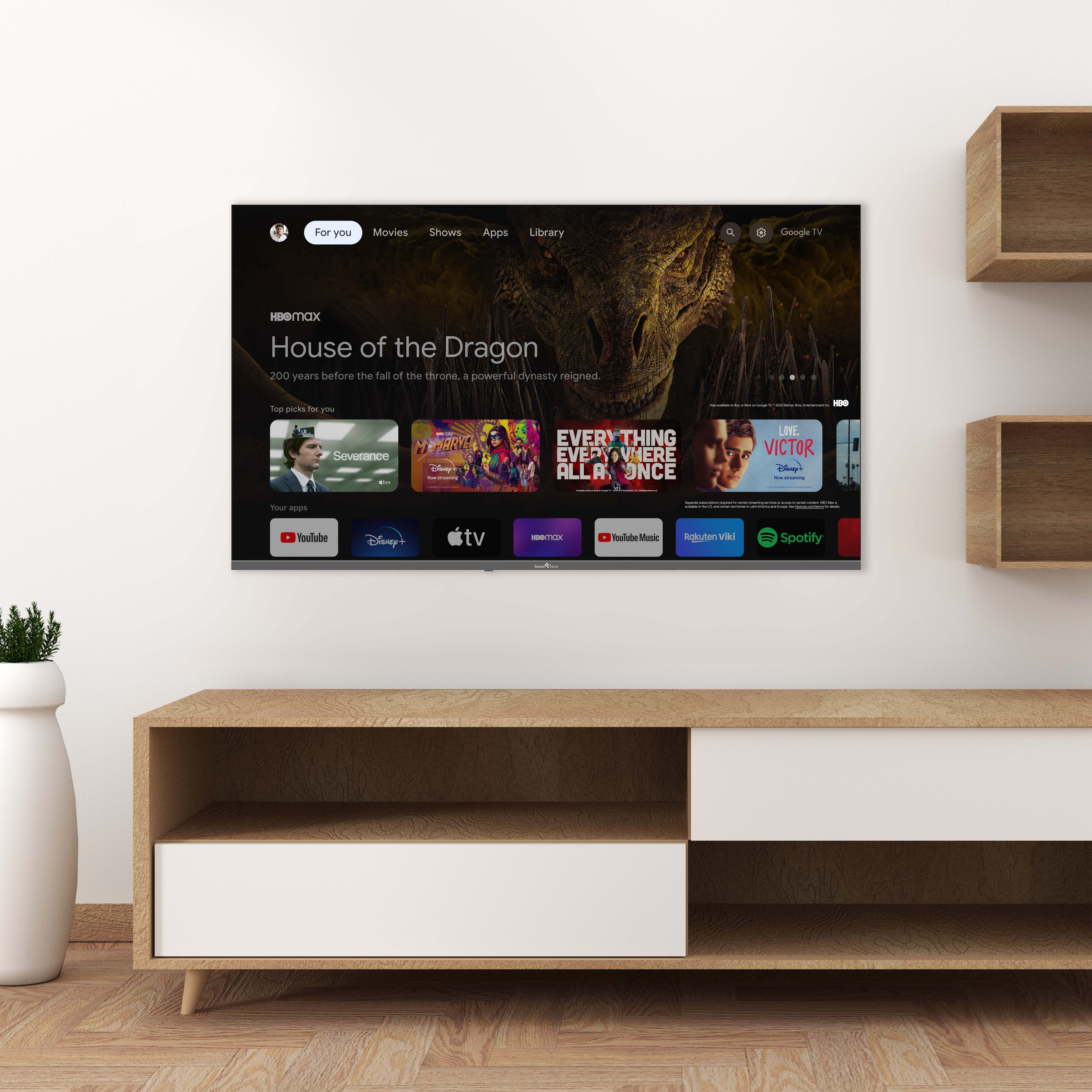 Telewizor wyświetlający 