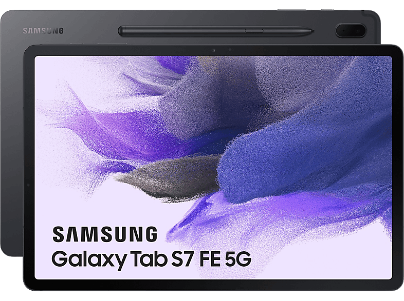 SAMSUNG GALAXY TAB S7 FE, Tablet, 64 GB, 12,4 Zoll, Mystic Black 