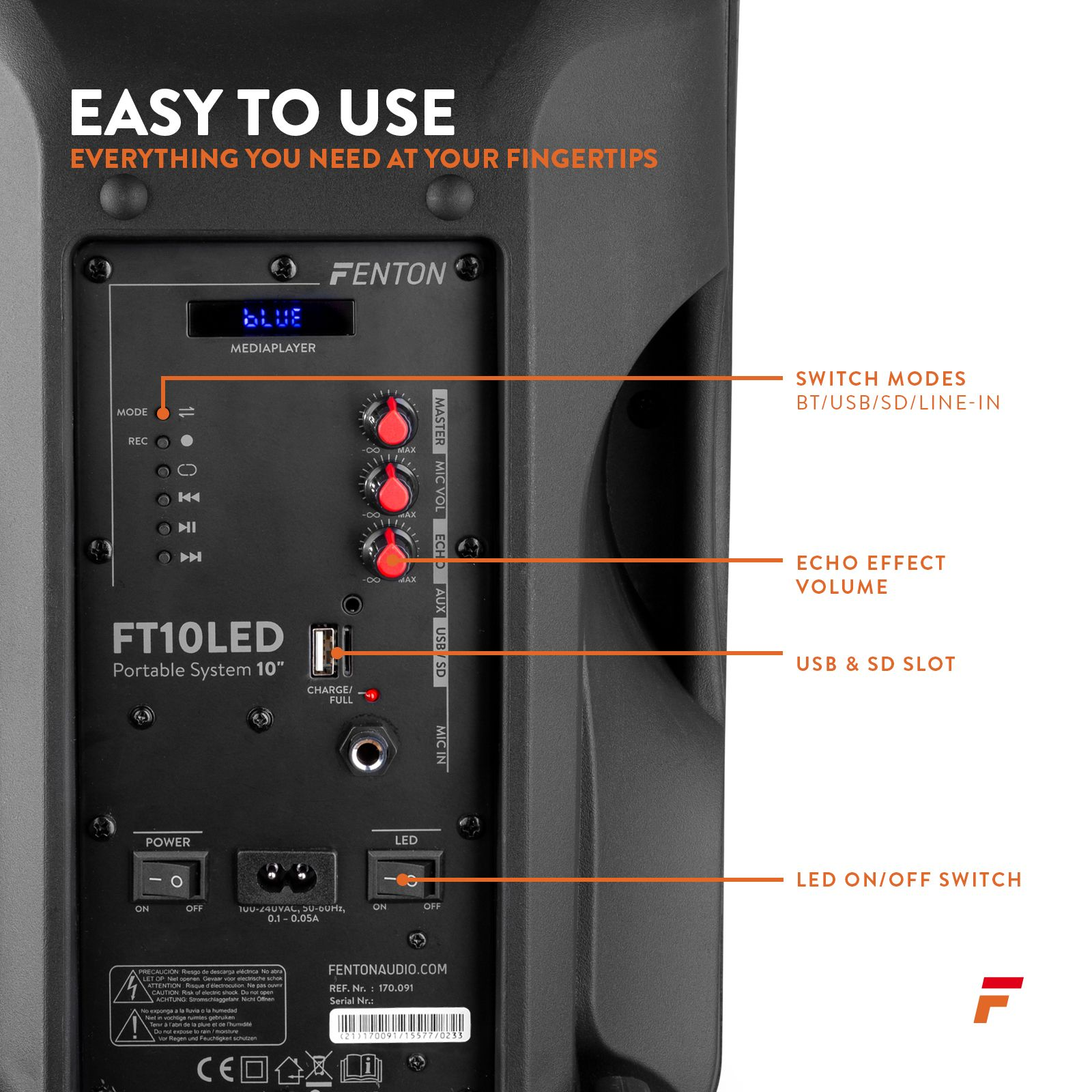 CASSA BLUETOOTH FENTON VX820