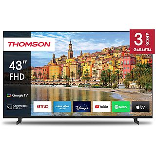 TV LED 43" - THOMSON Google TV 43" FHD, Full-HD, Smart TV, DVB-T2 (H.265), Negro