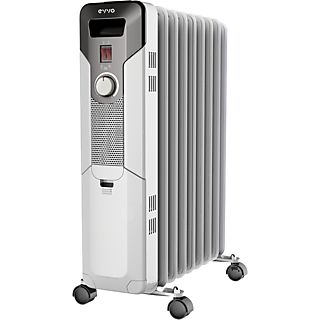 Radiador de aceite - EVVO C9, 2000 W, 3 niveles de calor, Blanco