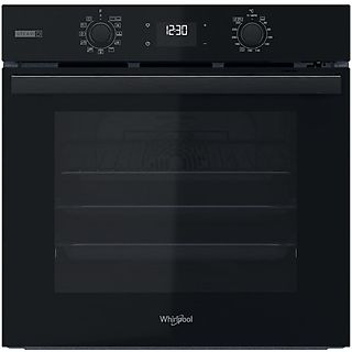 Horno multifunción - WHIRLPOOL WHIOMSR58RU1SB, Integrable, Adaptador de corriente/batería/acumulador, Pirolítico, 71 l, 59,5 cm, Negro