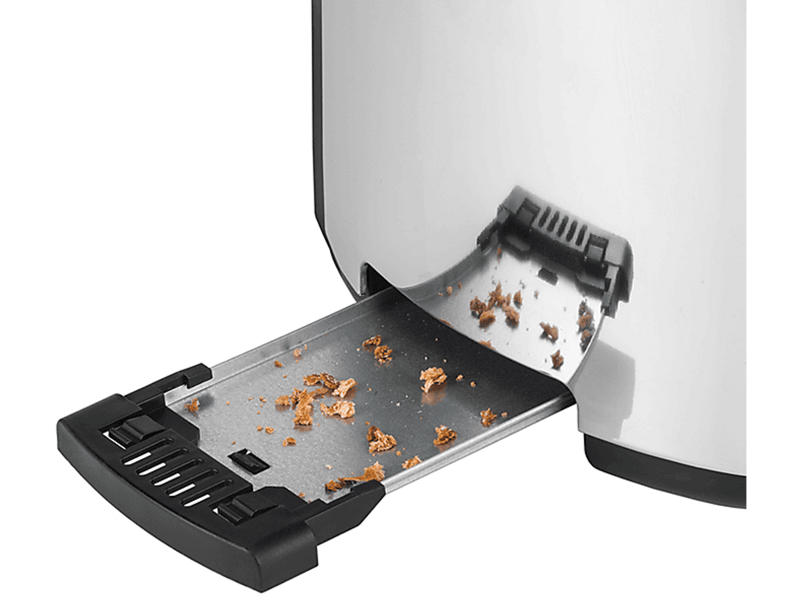 Toster z wysuniętą tacką na okruchy.