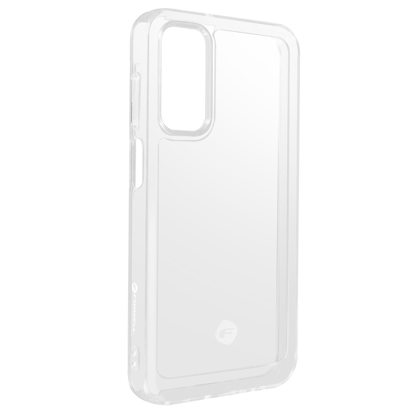 Custodia trasparente per telefono con intaglio fotocamera. Plastica trasparente. Copertura protettiva con bordi smussati.