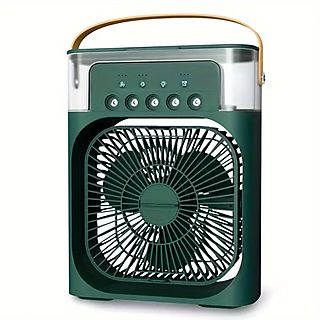 Ventilador nebulizador - KLACK VENTILADORVAPOR_VERDE, 10 W, 3 velocidades, Verde