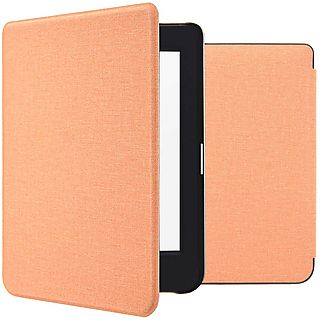 IMOSHION Canvas Sleepcover Bookcase zonder stand E-reader hoesje voor Kobo Kobo Nia Oranje