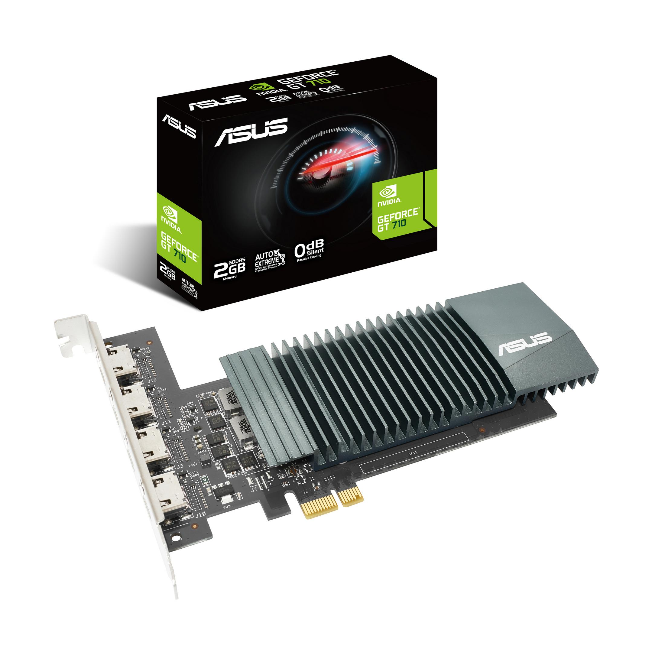 ASUS　GT710-4H-SL-2GD5　ファンレスグラボ　X1接続 Tarjeta Gráfica | ASUS Tarjeta gráfica Asus GT710 4H SL 2GB GDDR5