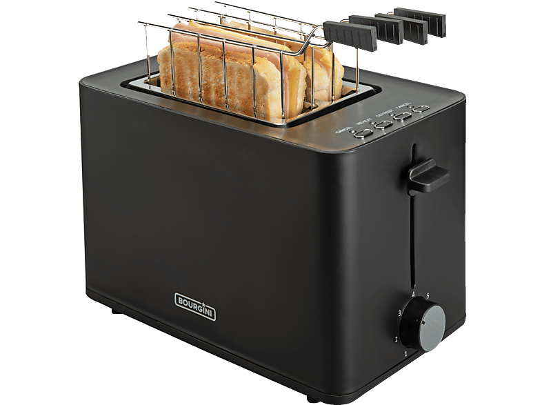 BOURGINI Tosti Toaster Broodrooster – Zwart