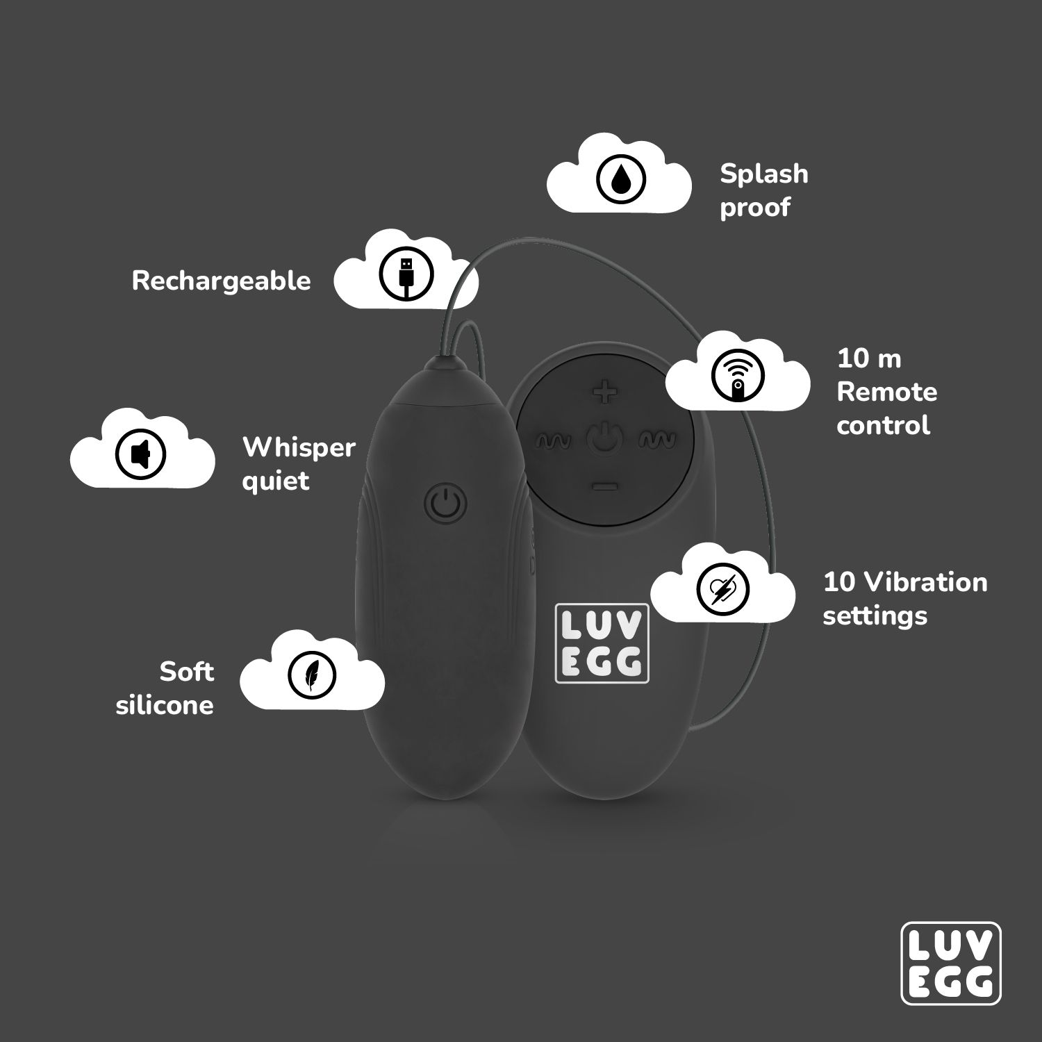LUV EGG LUV EI | Schwarz vibro-eier | MediaMarkt
