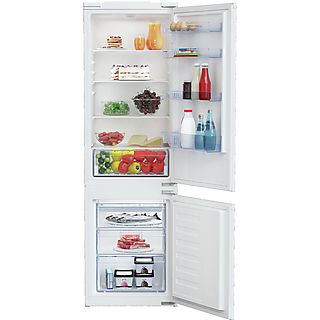 Frigorífico combi - BEKO BCHA275K3SN, Integrable, Frío estático, 1770 mm, Blanco