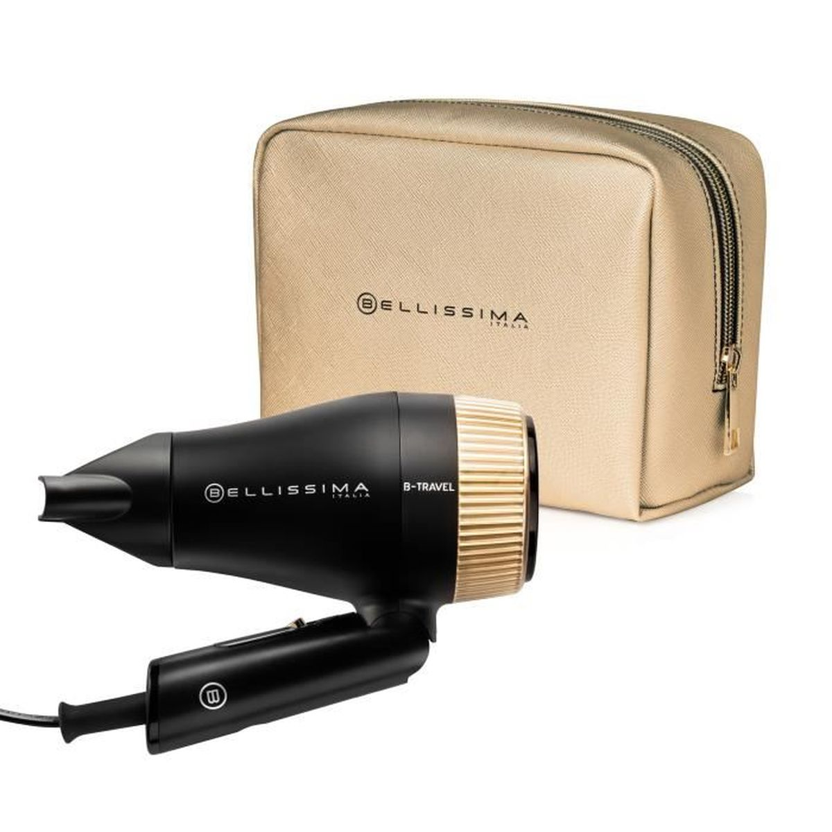 Secador BELLISSIMA B-Travel, de viaje, con estuche, 1400 W,