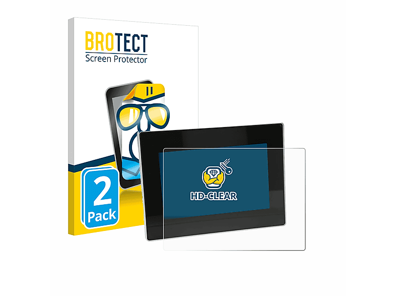 Protector De Pantalla BROTECT Para Siemens EQ900 TQ903D03 - Pack De 2 Unidades | Transparente, Anti-Rayaduras