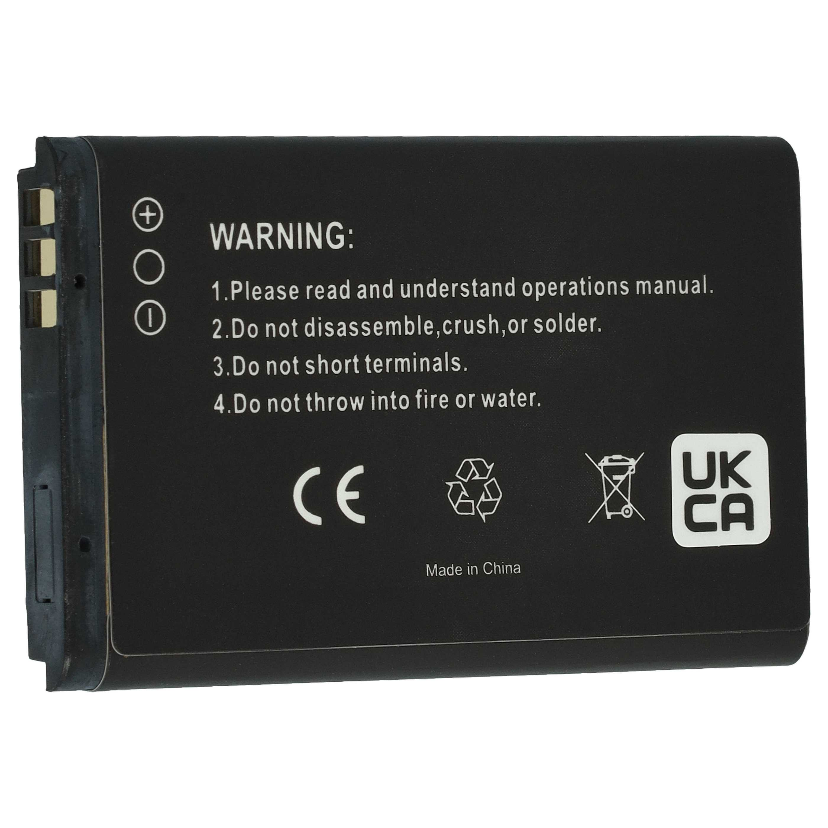 Ein Warnhinweis auf einer Batterie.