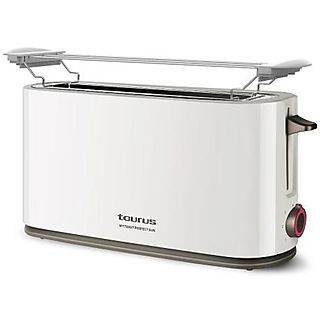 Tostadora - TAURUS MYTOAST PERFECT BUN, 1,000 W, 1 ranuras, 1 rebanadas, 7 niveles tostado, Inox