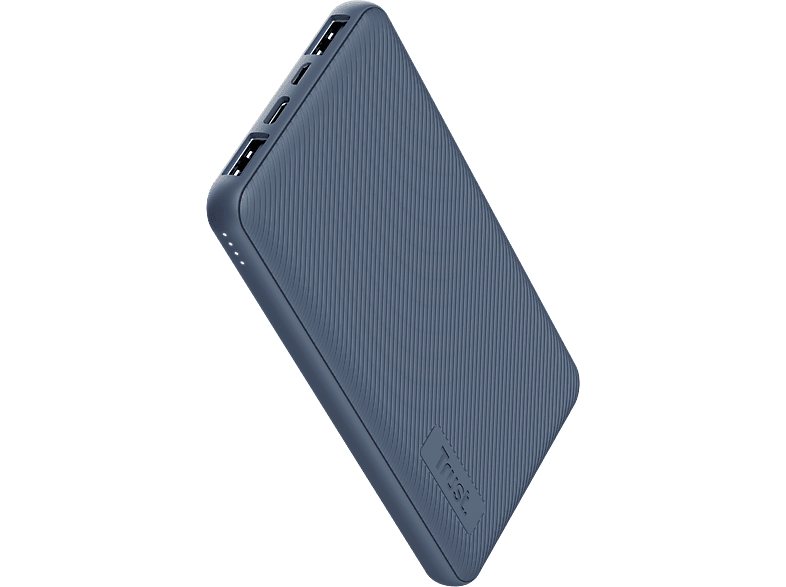 TRUST Mobile Primo Power bank - Schnellladefunktion 10.000 mAh - USB C Externer Akku - Handy Powerbank 10000 mAh Blau