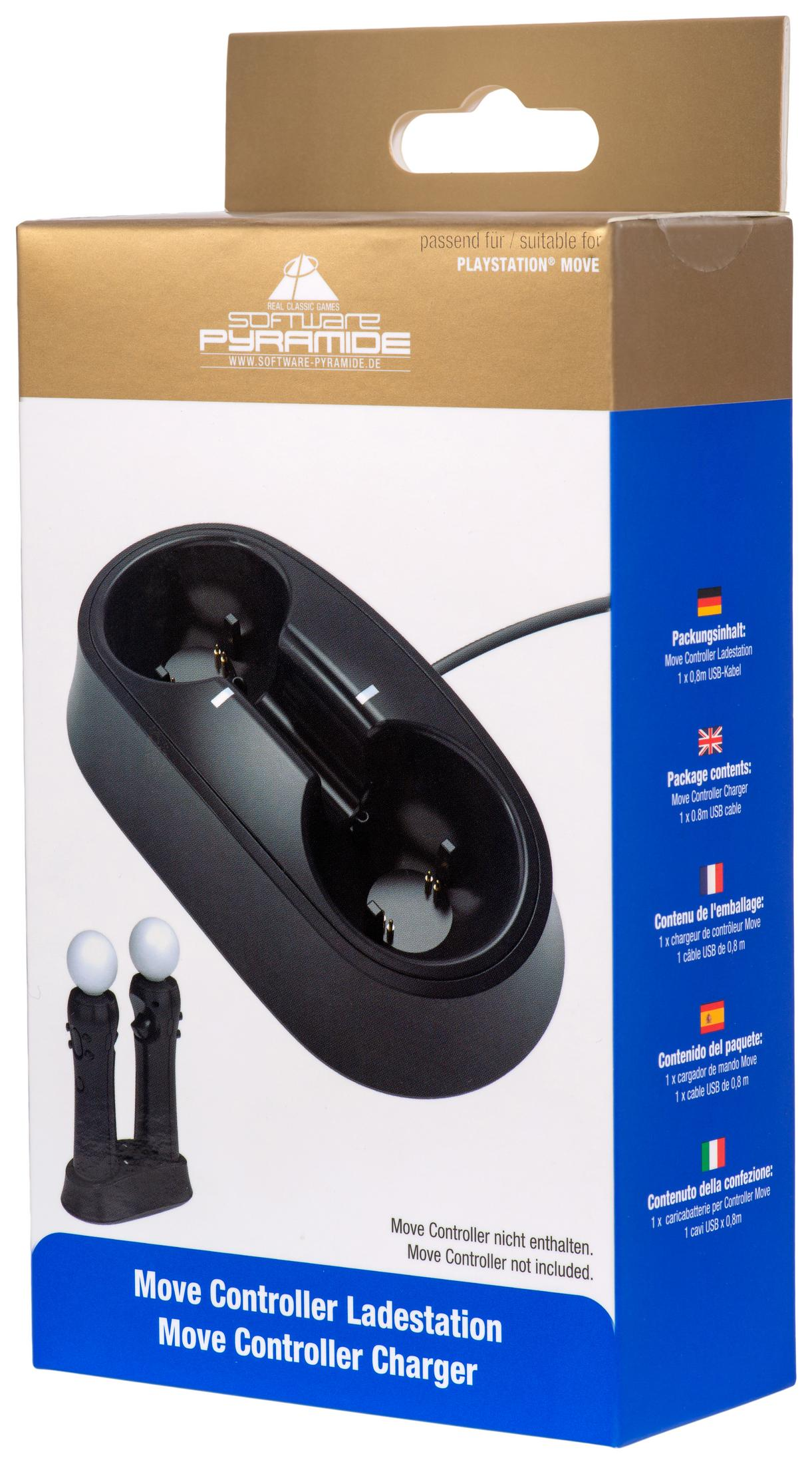 SOFTWARE PYRAMIDE 97055 PS4 MOVE CONTROLLER CHARGER, Ladegerät