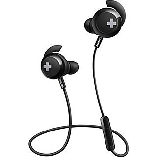 Auriculares deportivos - PHILIPS SHB4305BK/00, Intraurales, Bluetooth, Negro