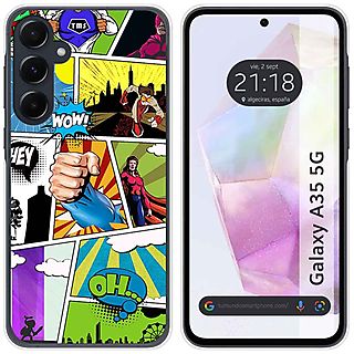 Funda móvil - TUMUNDOSMARTPHONE Galaxy A35 5G, Compatible con Samsung Galaxy A35 5G, Multicolor