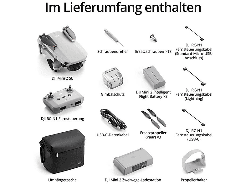 DJI Mini 2 SE Fly More Combo Drone Grijs | MediaMarkt