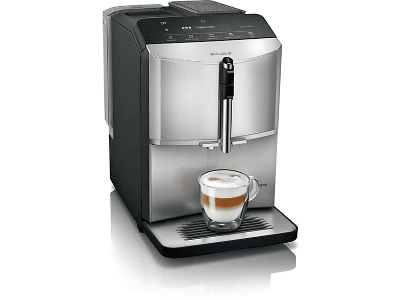 SIEMENS TF 303 E 07 Kaffeevollautomat Inox silver metallic/Schwarz