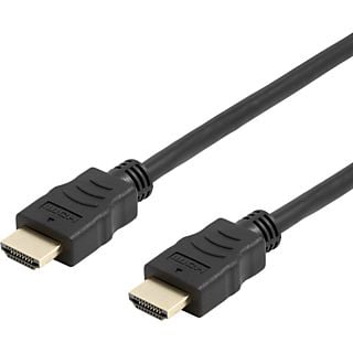 DELTACO HDMI-1020D-FLEX HDMI Kabel 200 cm Zwart