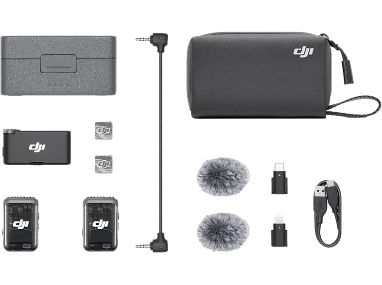 Micrófono para móvil  - Mic 2 (2 TX + 1 RX + Estuche De Carga) DJI