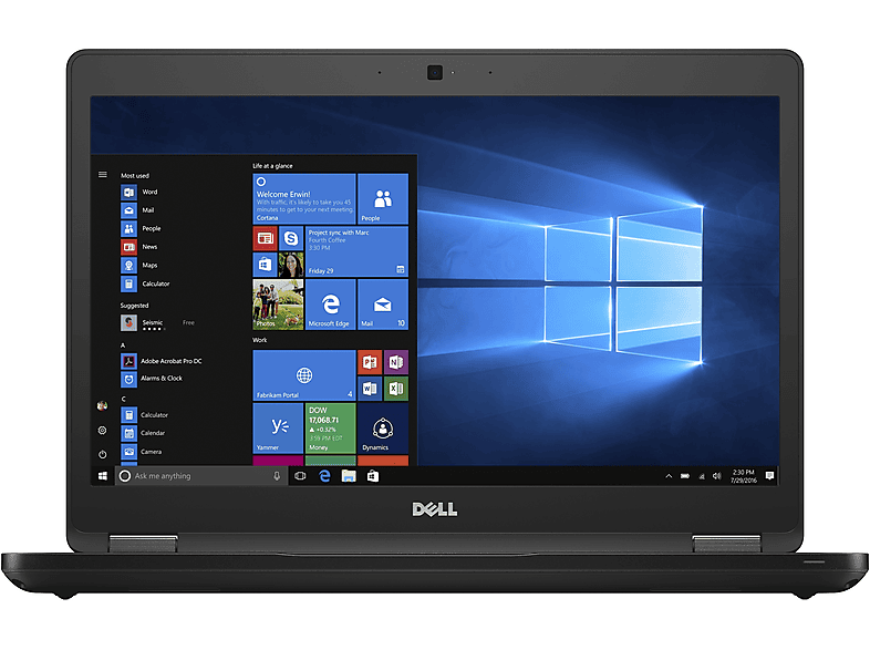 DELL Latitude E5480, Notebook, mit 14 Zoll Display, Intel® Core™ i5, 8 GB RAM, 256 GB SSD, Intel® HD 520, Schwarz, Windows 11 Pro