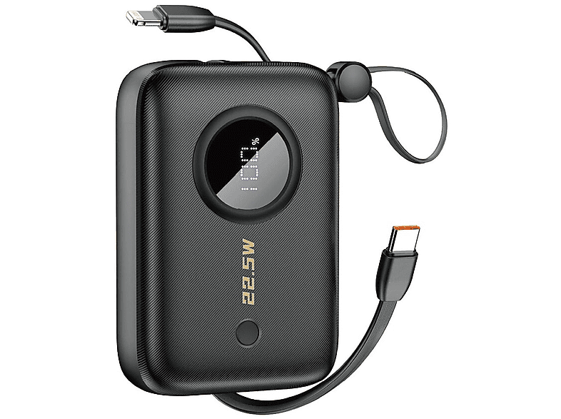 DUDAO K-14 10000 mAh USB-A / USB-C - USB-A Powerbank 10000 mAh Schwarz