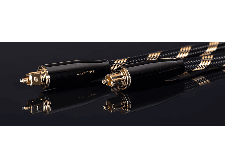 Cavo Ottico TOSLINK ABM 3 Metri - Audio Digitale Platino Per Suono Surround E Collegamento TV-Soundbar