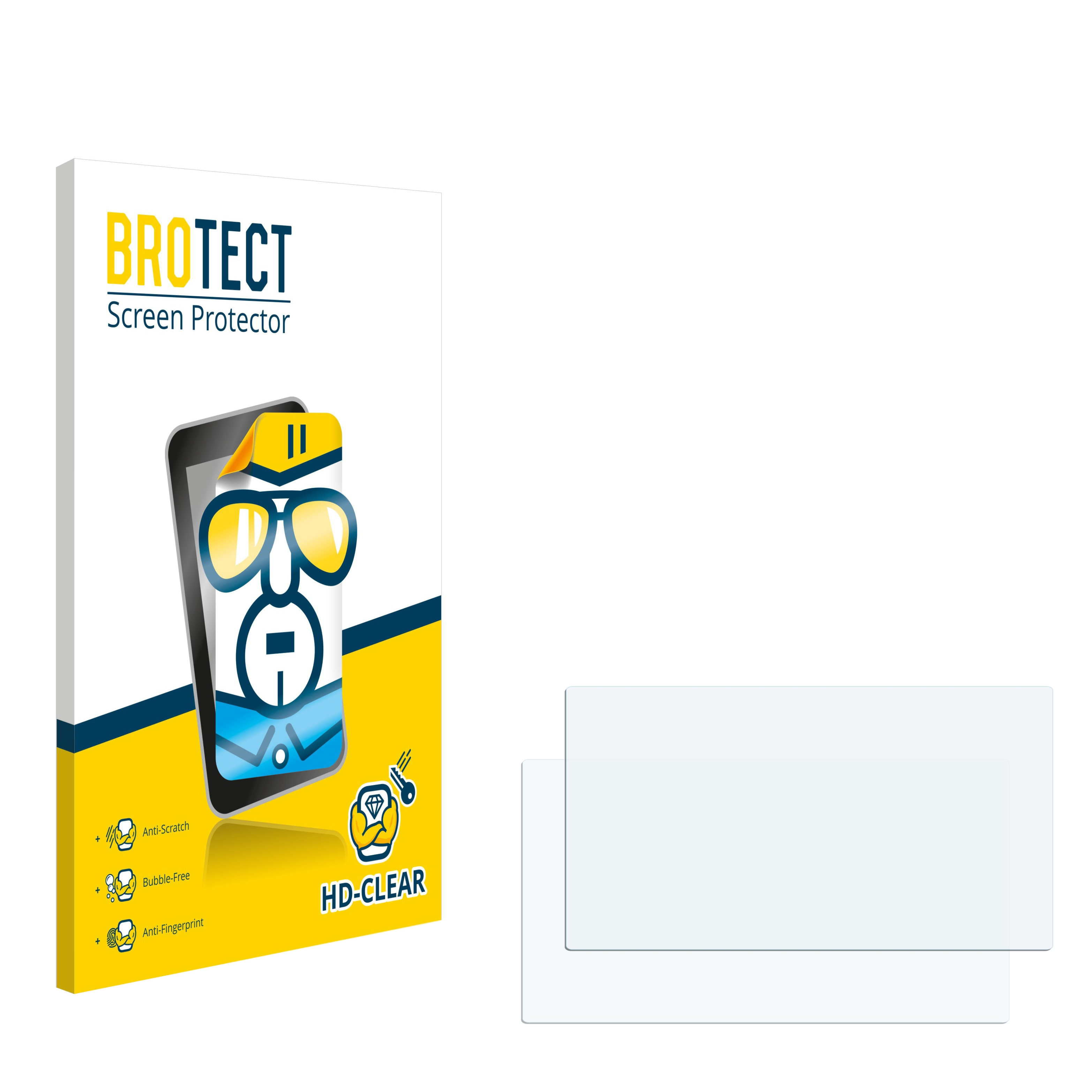 Brotect Pellicola Protettiva Per Audi R8 (2008-2015) RNS-E - 2 Pezzi, Trasparente Anti Impronte - 4