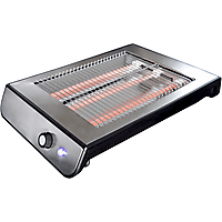 MediaMarkt GASTRONOMA 18140002 Platte Broodrooster RVS-Zwart aanbieding