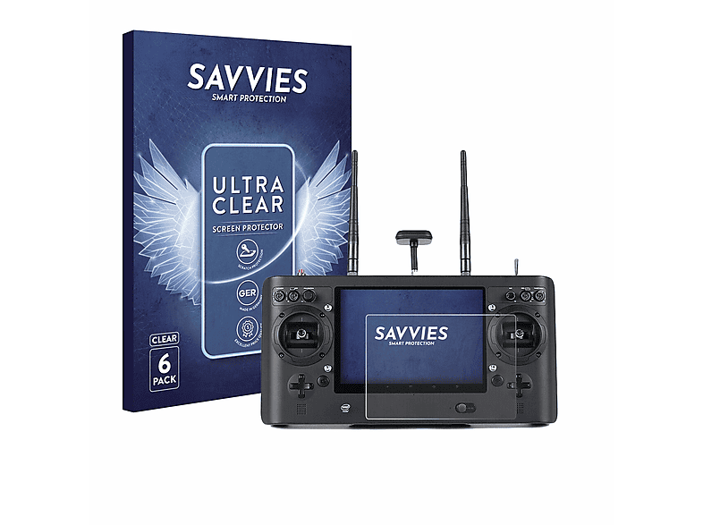 SAVVIES 6x klare Schutzfolie(für Yuneec ST16 2.0) | SATURN