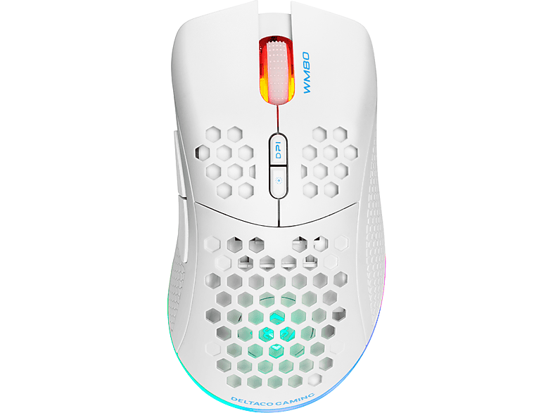 DELTACO Deltaco Gaming White Line WM80 Wireless Lightweight Gaming ...