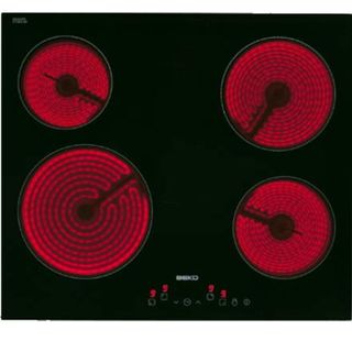 Placa de vitrocerámica - BEKO AKLBB535165931, 4 zonas, 58 cm, Negro