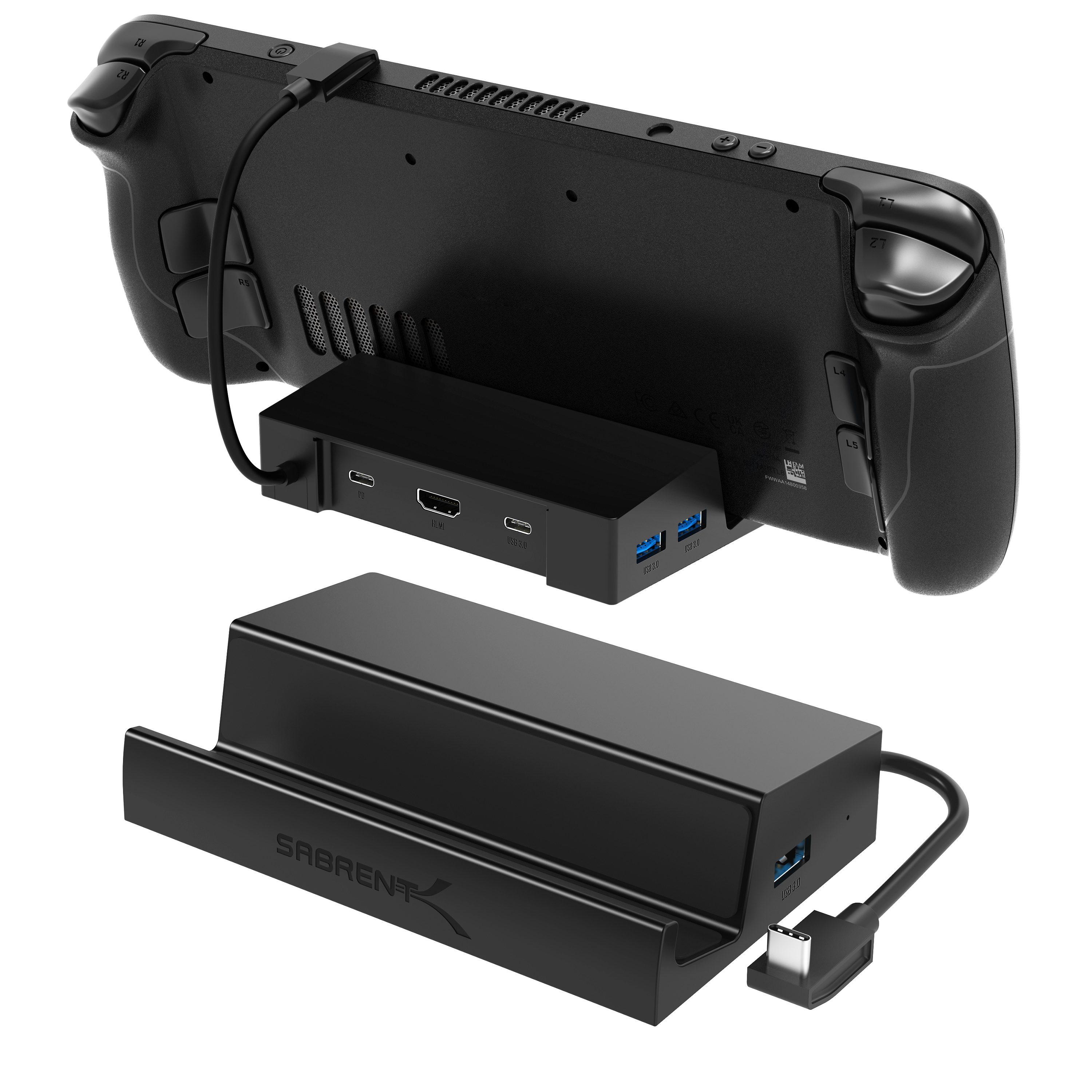SABRENT Steam Deck Dock DS-SD6P Docking Station, Black | MediaMarkt